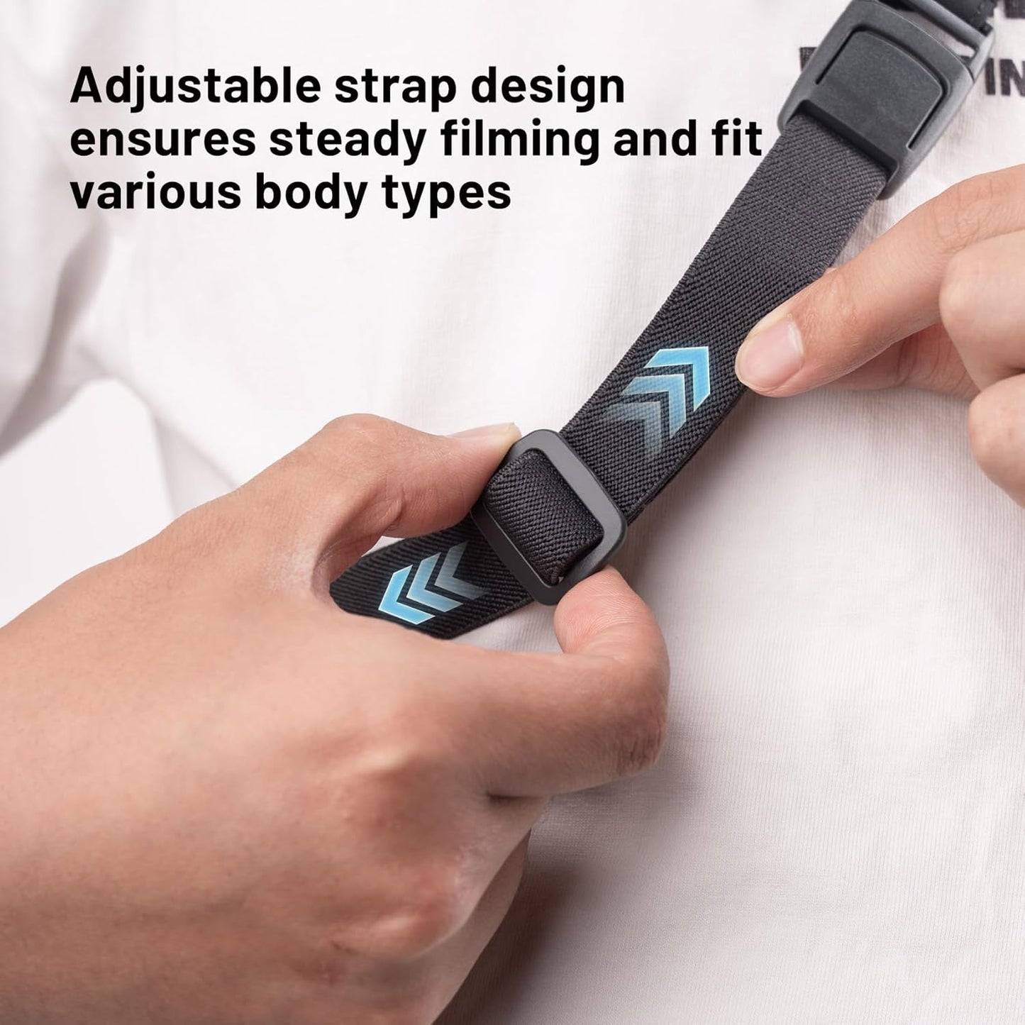 CapLock Action Camera Neck Mount - Quick Release Holder & Chest Strap for Hands-Free POV Vlogging with DJI OSMO and GoPro