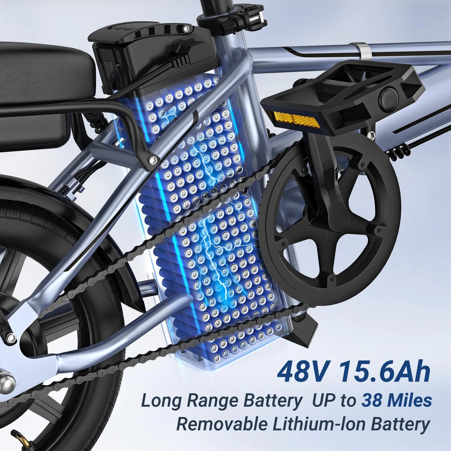 Experience the Future of Commuting with the 14" Mini E-Bike - 500W Power, 22 MPH Speed, and 40 Miles Range for Effortless Campus Commutes and Leisure Rides!