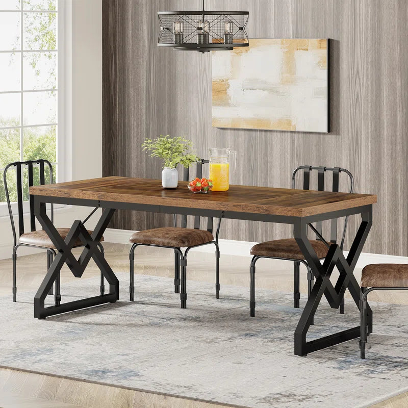 Elevate Your Workspace with the Ramapo Metal Base Computer Desk - Stylish, Durable, and Versatile