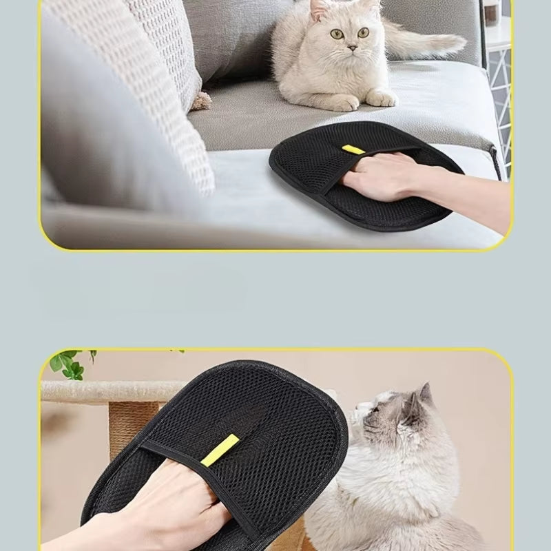 Effortlessly Remove Pet Hair with Our Portable Washable Dehairing Gloves - Perfect for Cat Owners!
