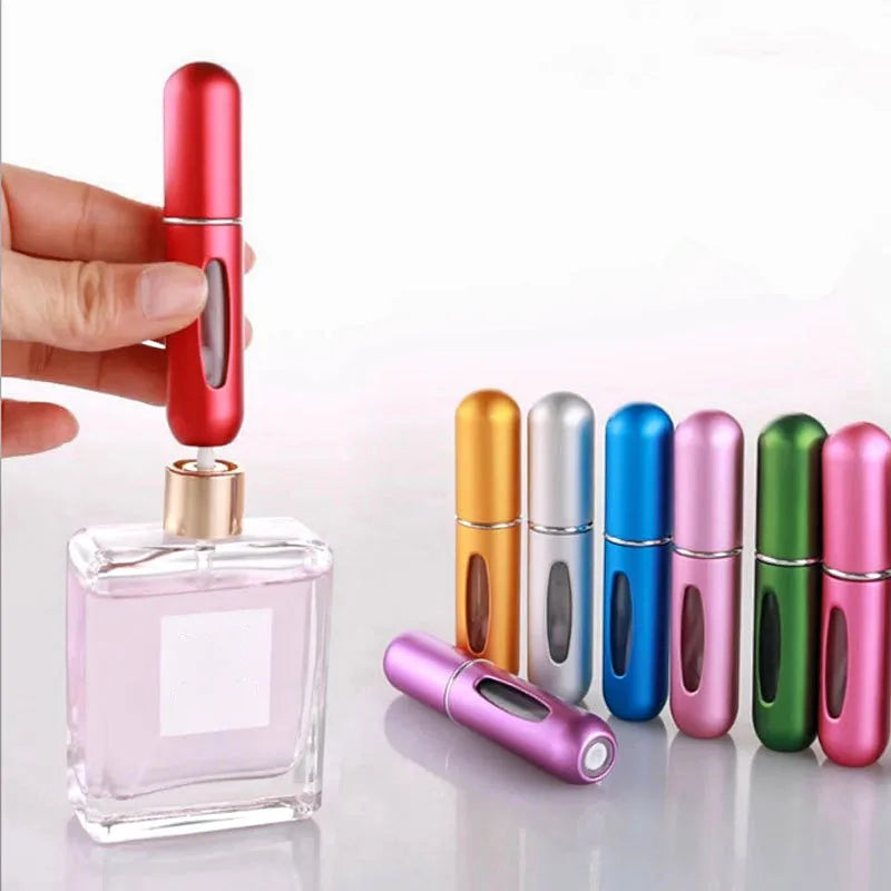 Portable 5ml Mini Perfume Refill Bottle - Travel-Friendly Refillable Spray Atomizer for On-the-Go Scent Solutions