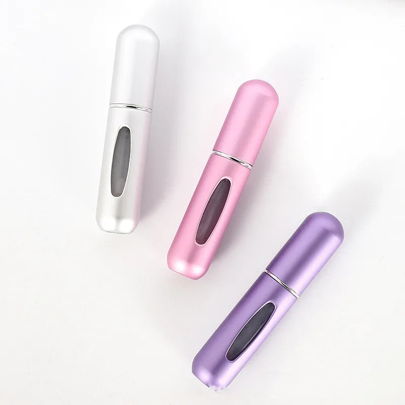 Portable 5ml Mini Perfume Refill Bottle - Travel-Friendly Refillable Spray Atomizer for On-the-Go Scent Solutions