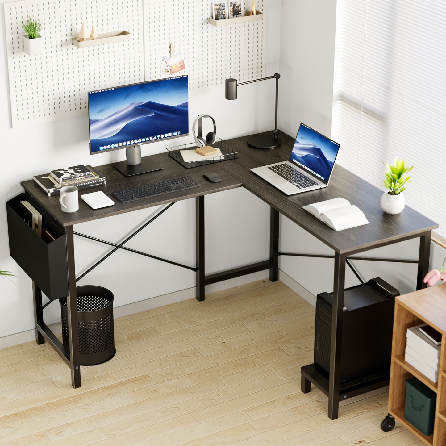 Stylish L-Shaped Computer Desk for Your Home Office - Maximize Space & Productivity