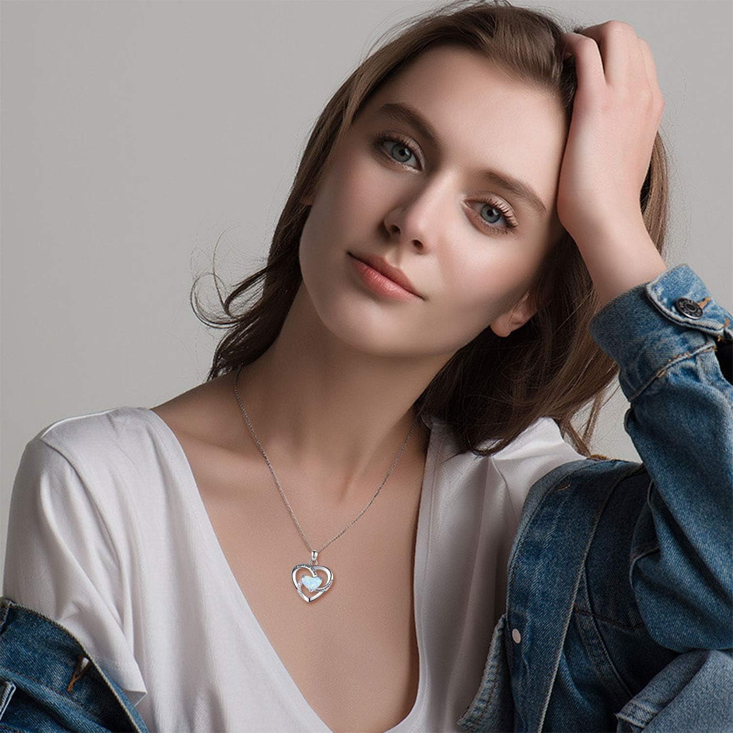 Radiate Love with Our 925 Sterling Silver Heart Necklace - I Love You to the Moon and Back Pendant with Exquisite Gift Box for Women