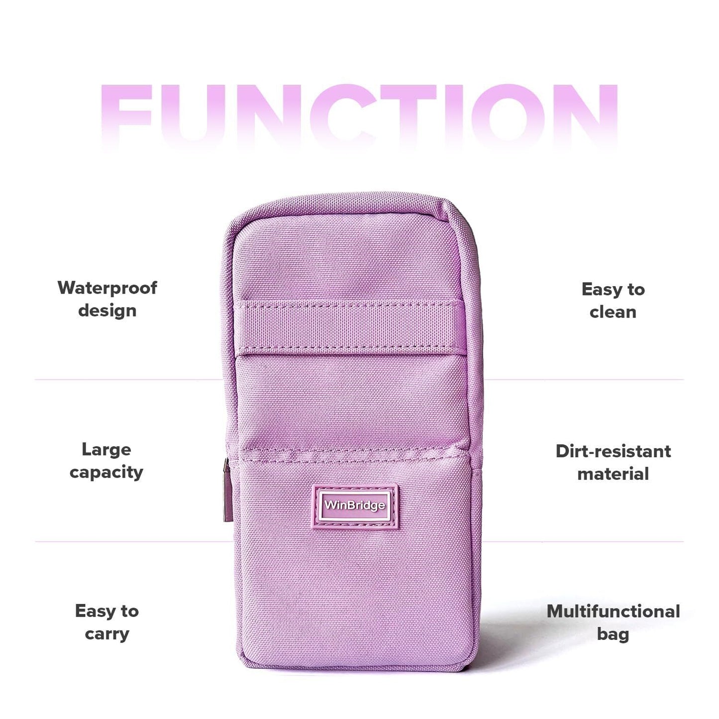 Standing Pencil Case, Durable Large Pencil Pouch, Kids School Supplies, Stora...