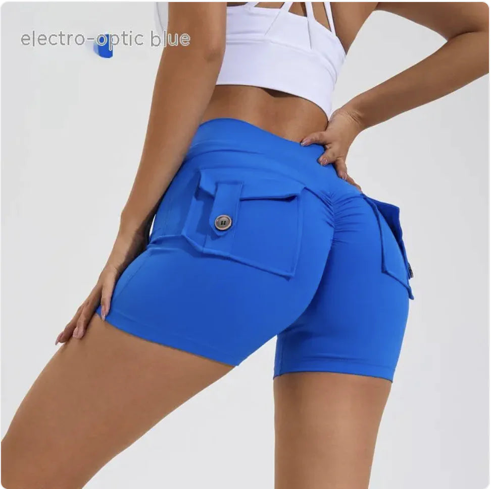 Women's Summer Yoga Shorts With Pockets