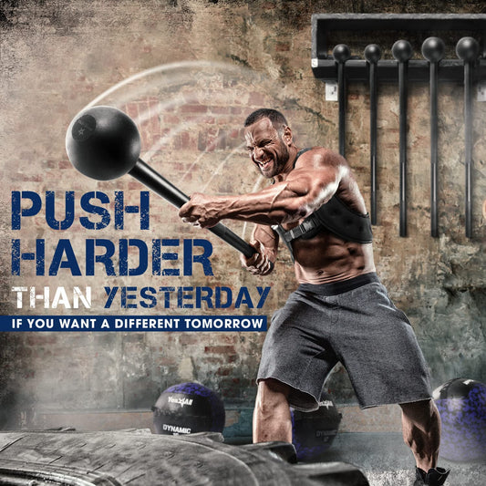 Ultimate Steel Mace Bell for Full Body Strength Training - Perfect for Muscle Building, Rehabilitation, and Stretching - Available in 5-30 Lbs for Men & Women