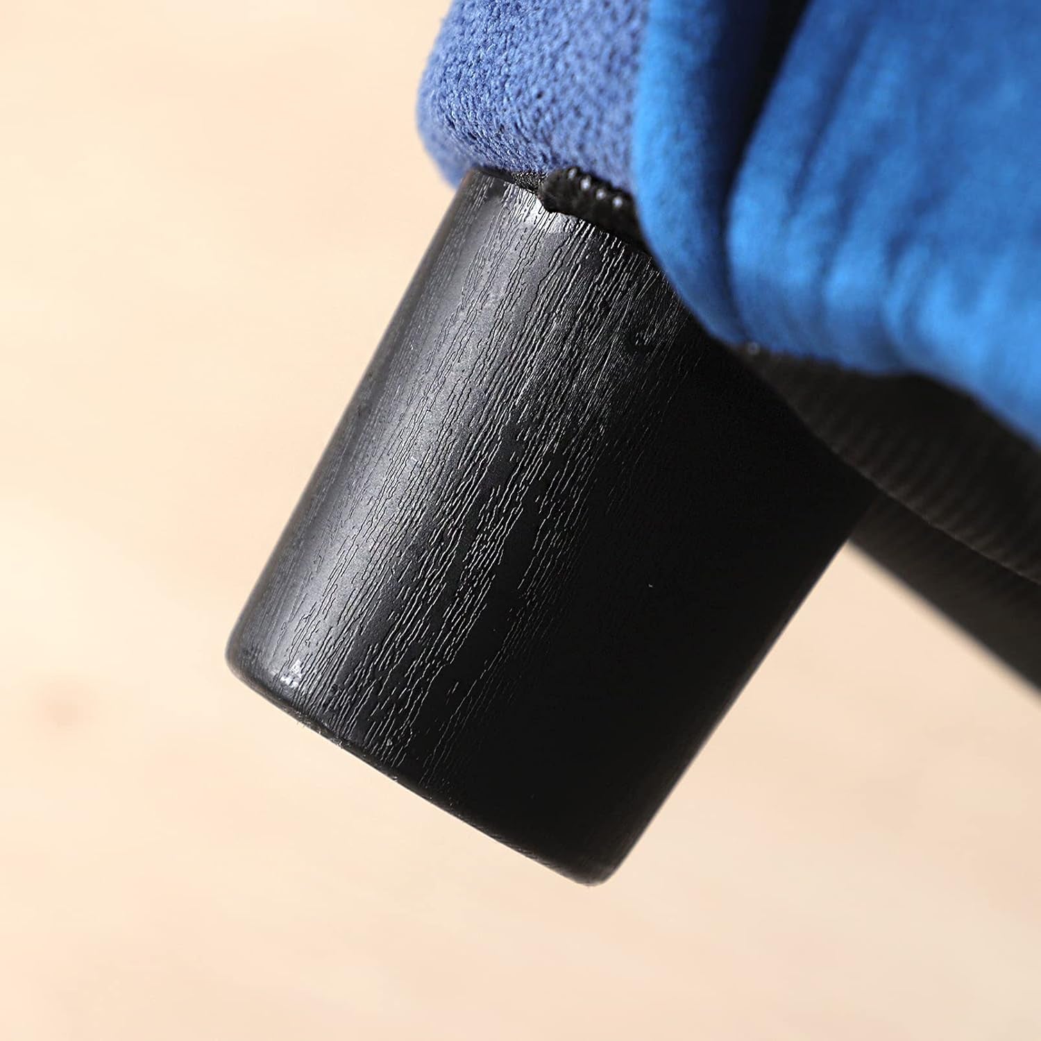 Luxurious Velvet & Linen Pet Sofa Bed with Removable Washable Cushion - Perfect for Small Dogs and Cats (Blue)