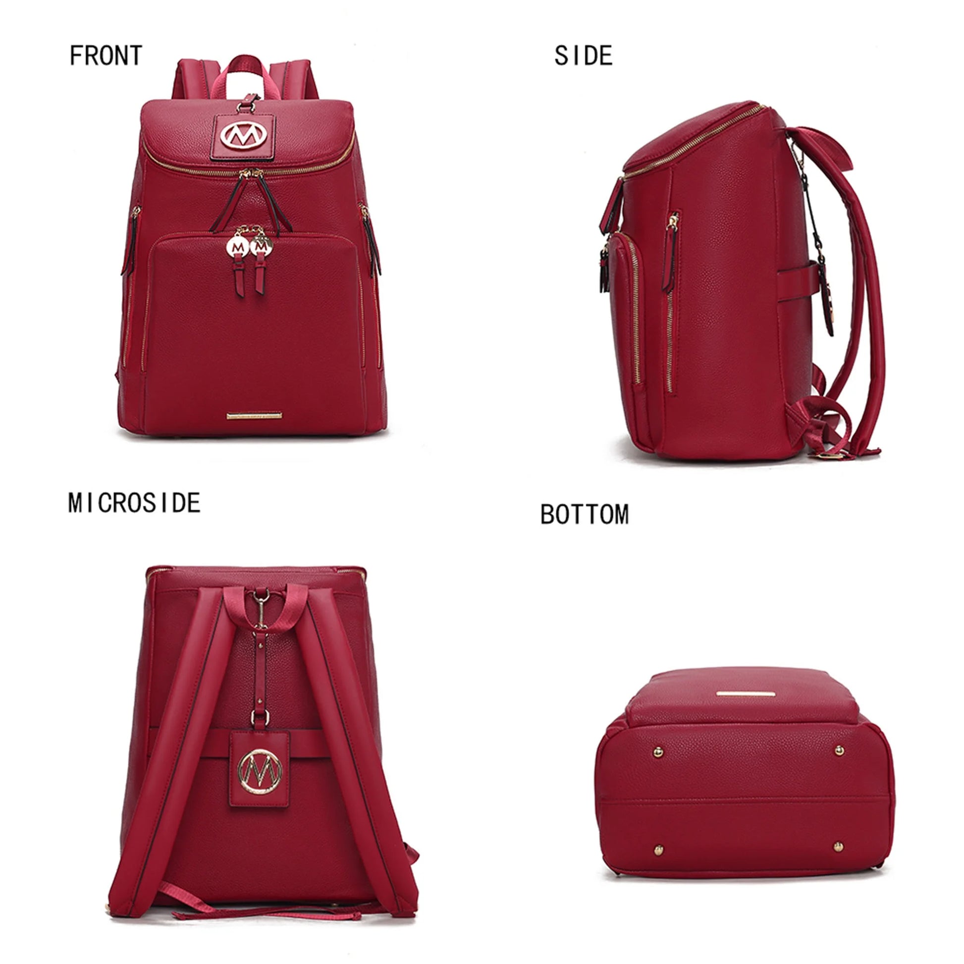 Elevate Your Style with the Angela Pewter Backpack Purse by Mia K - Perfect for Travel and School!