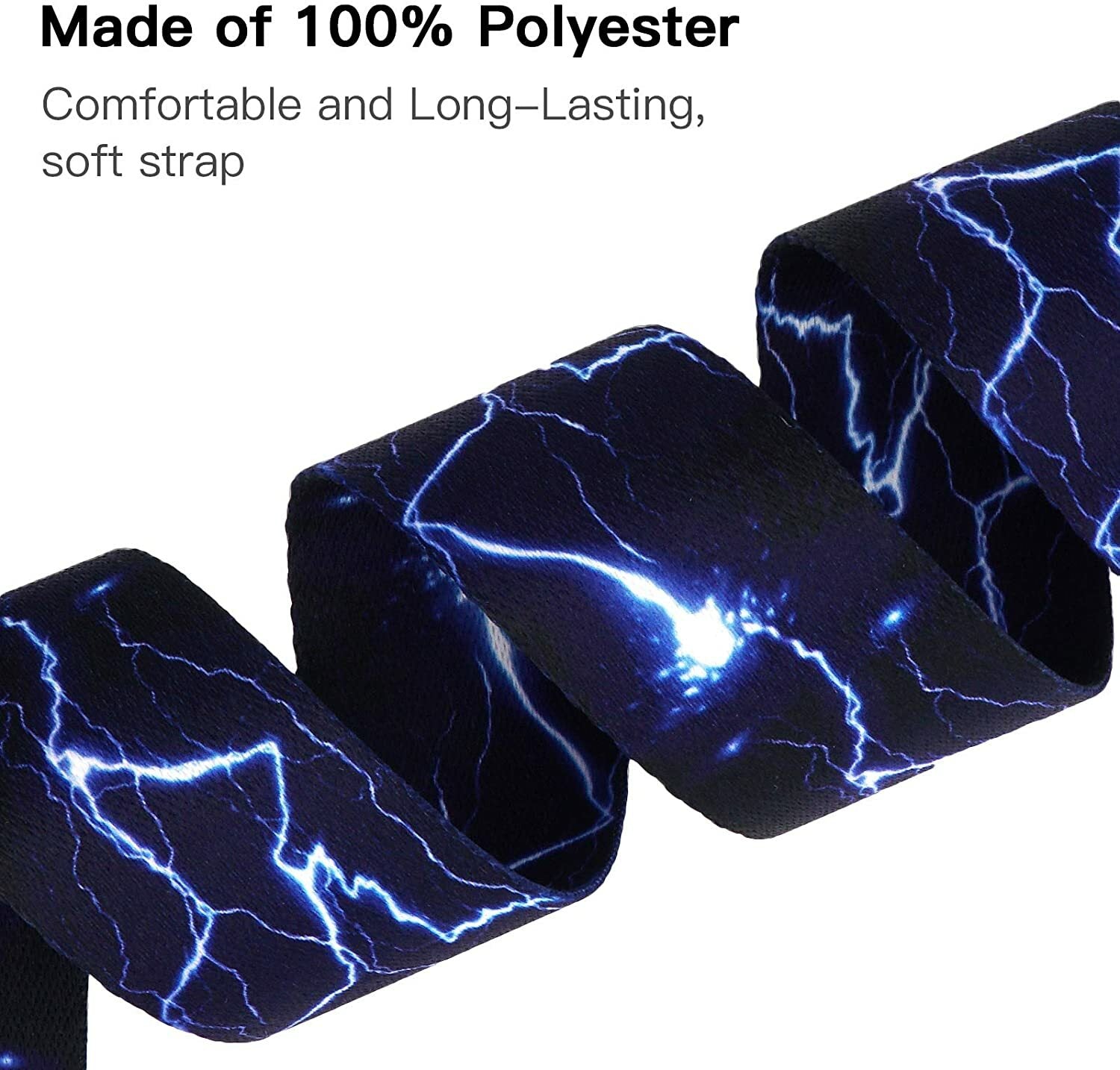 Adjustable Heavy Duty Guitar Strap for Electric Acoustic Guitar Bass Leather End