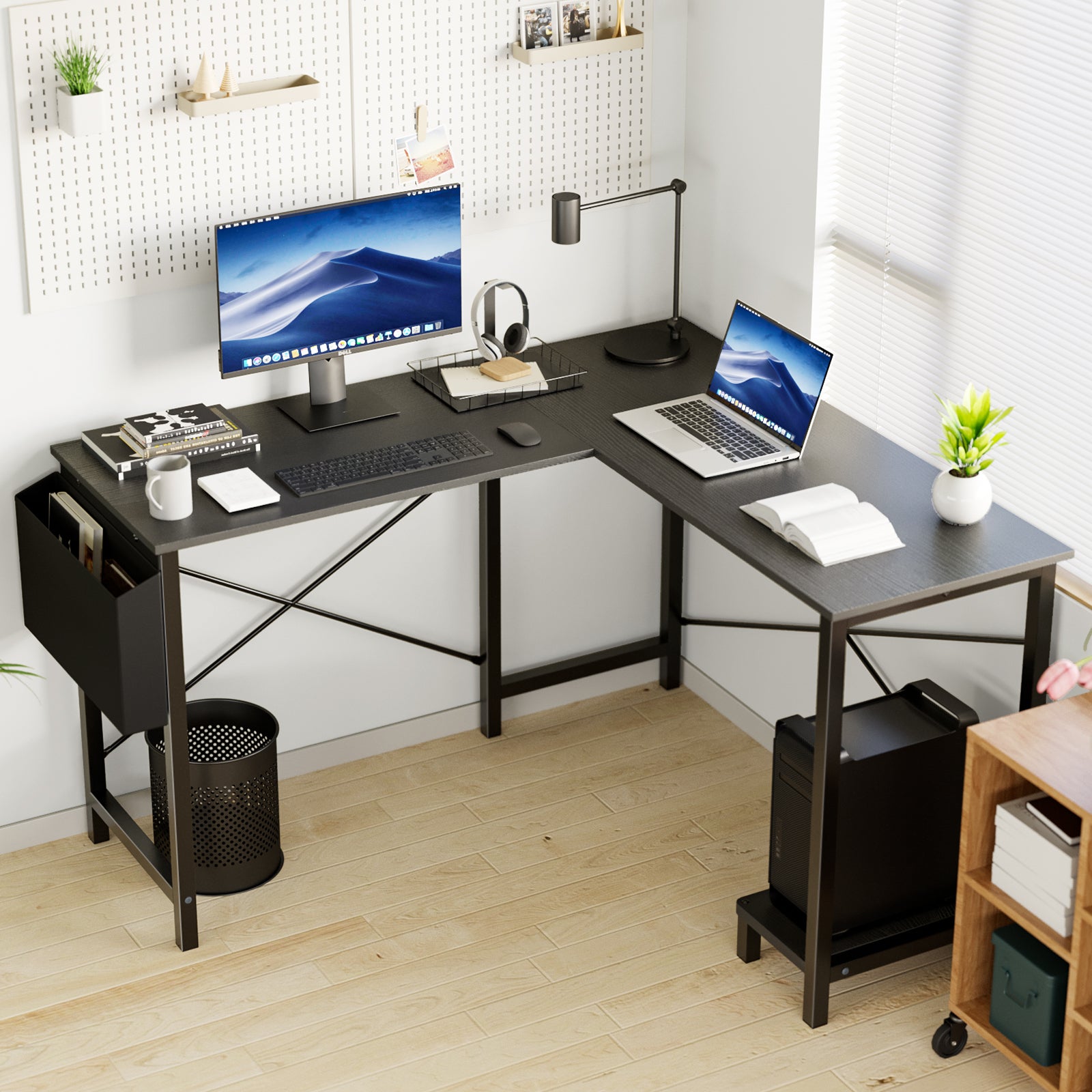 Stylish L-Shaped Computer Desk for Your Home Office - Maximize Space & Productivity