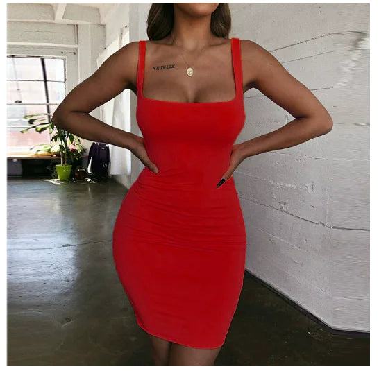 Backless Bodycon Mini Dress