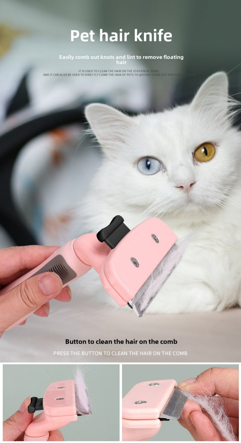 Effortless Pet Grooming: Cat & Dog Hair Trimmer, Shaving Razor, and Comb Set