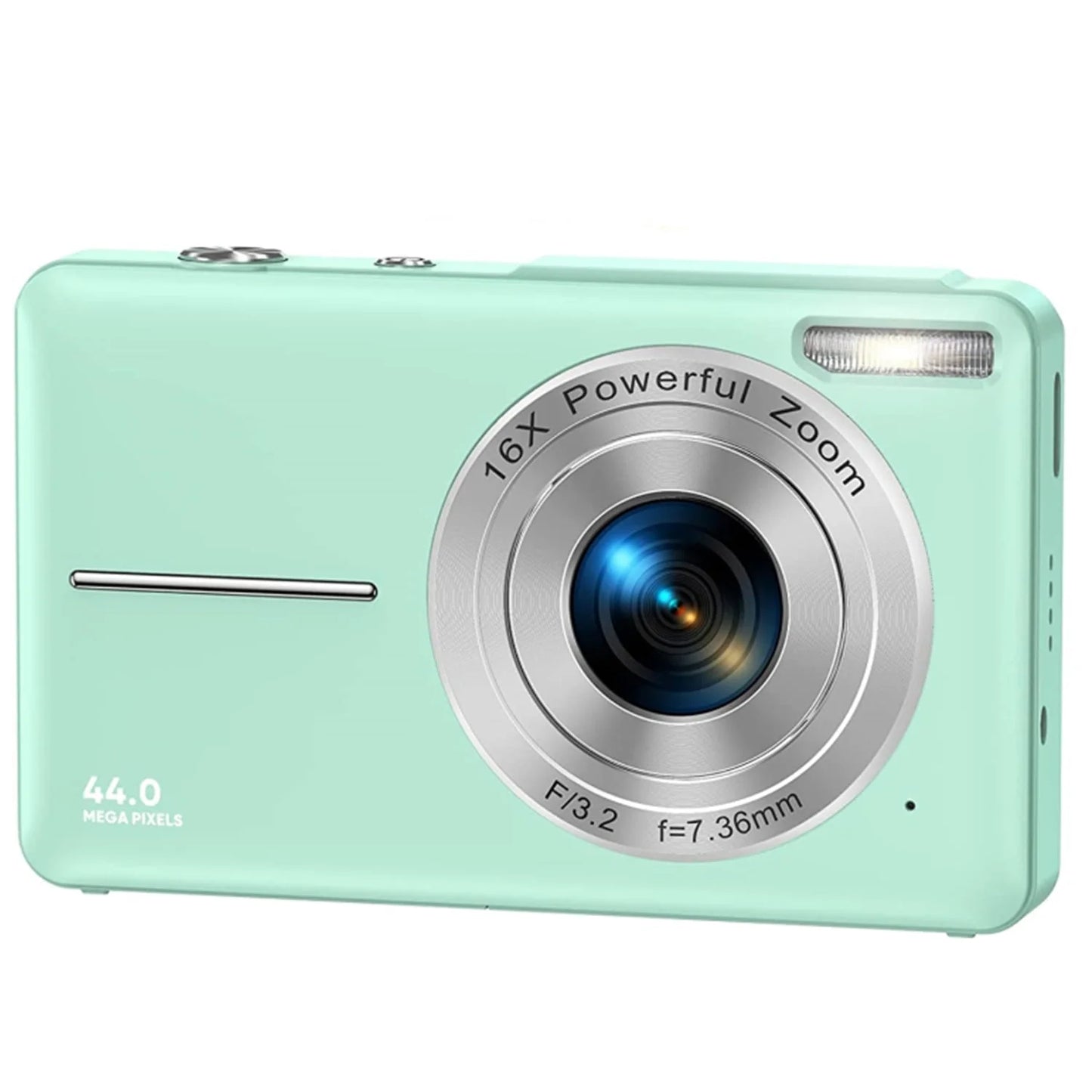 Compact 1080P Digital Camera with 16X Zoom - Perfect Starter Camera for Teens, Students, and Seniors (Green)