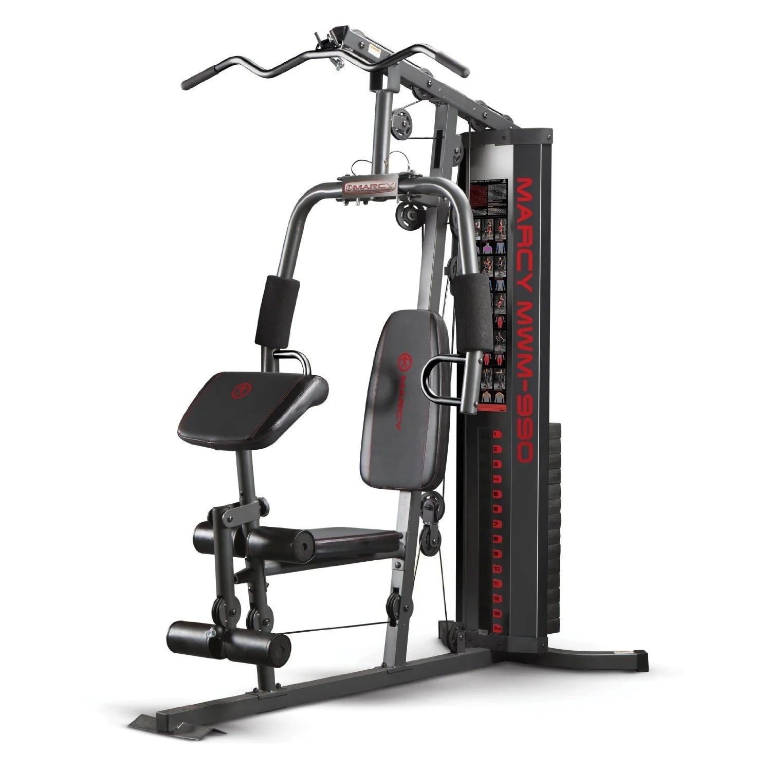 Transform Your Home Workouts with the Versatile 150Lb Stack Dual-Function Home Gym Machine MWM-990