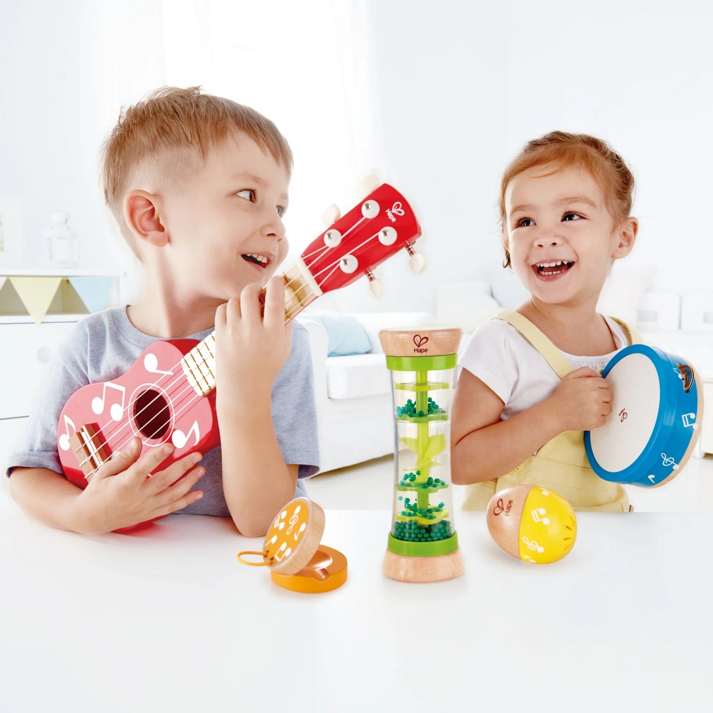 Mini Band Wooden Instrument Set for Toddlers & Kids, 5 Pieces