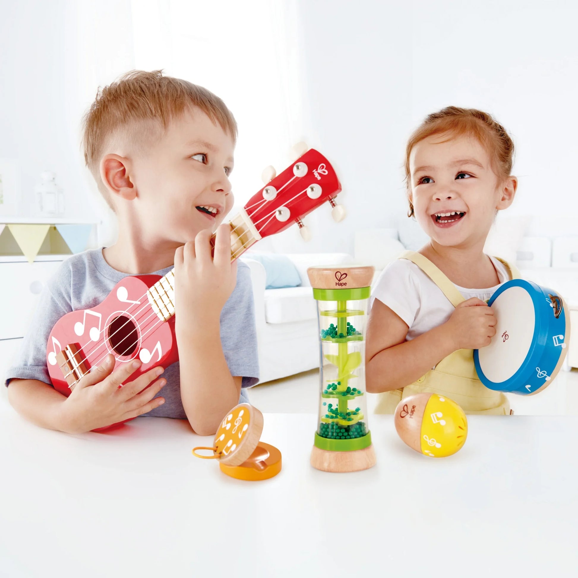 Mini Band Wooden Instrument Set for Toddlers & Kids, 5 Pieces