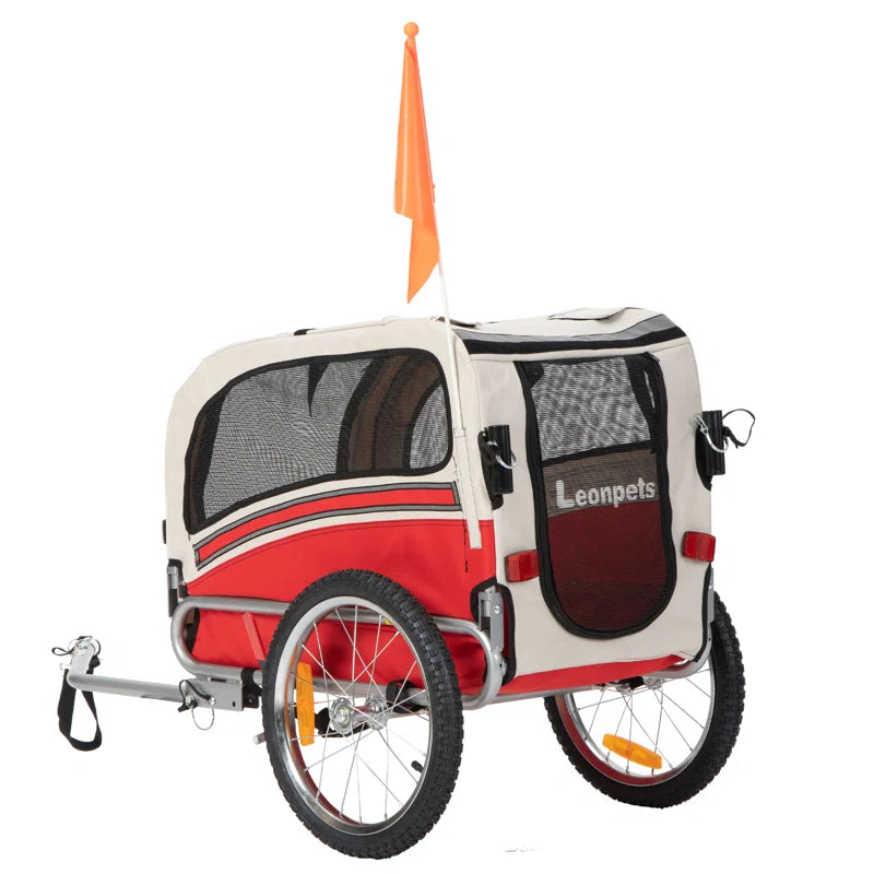 Aobei 2-In-1 Dog Bicycle Trailer, Dog Stroller, and Dog Jogging Stroller