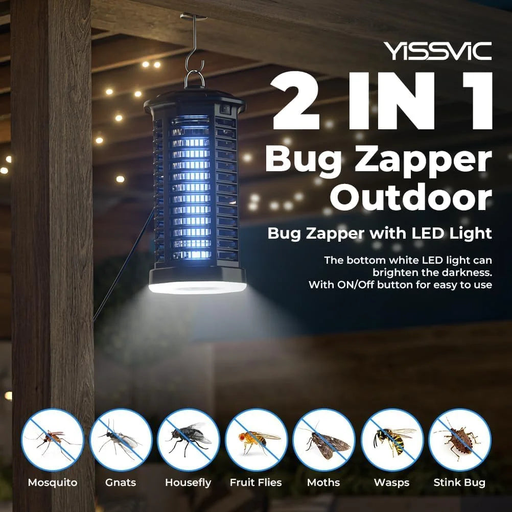 Bug Zapper ,4200V Electric Mosquito Zappers Killer, Waterproof Insect Fly Trap Outdoor for Home Backyard Patio