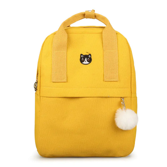 2018 Korean Style Canvas Embroidered Backpack