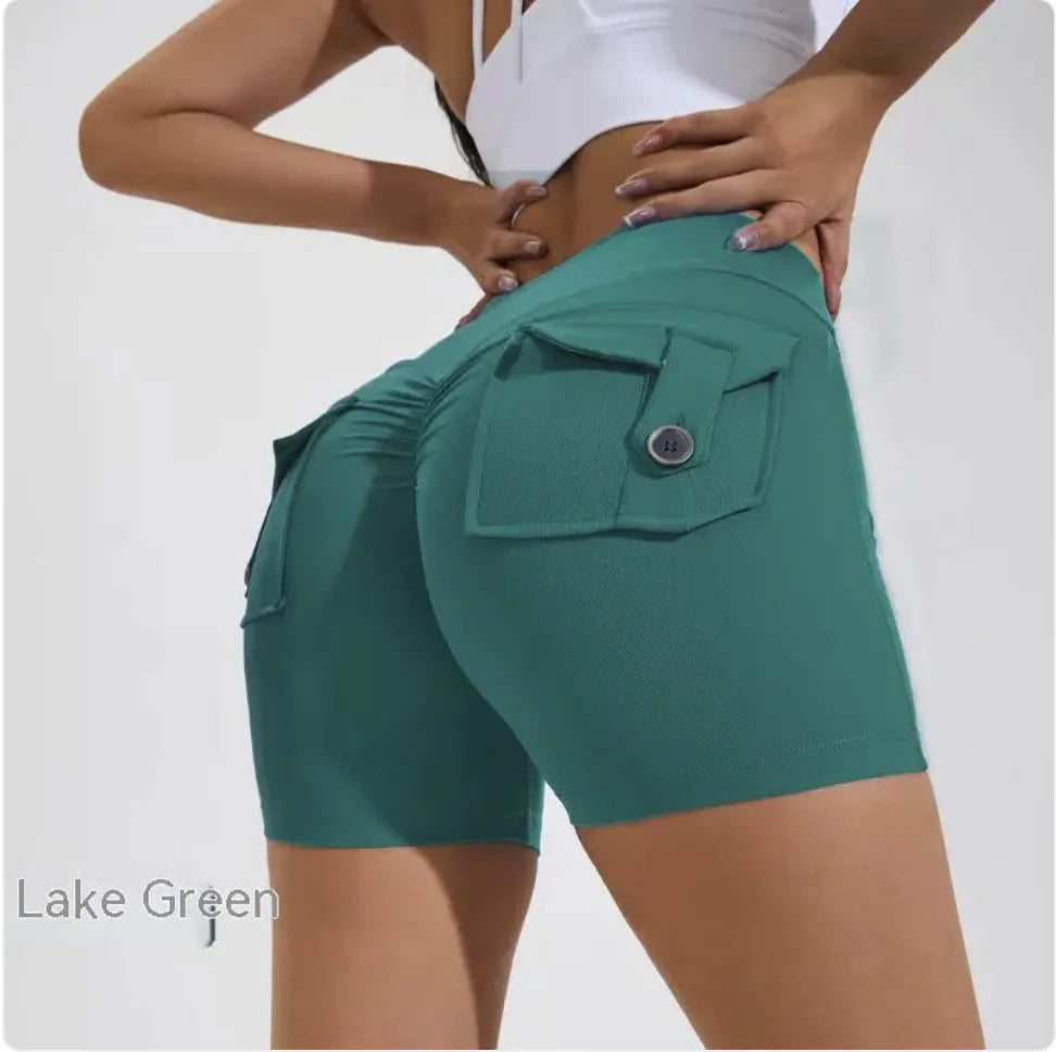 Women's Summer Yoga Shorts With Pockets