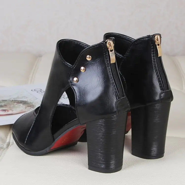 New Fashion Mid-Heel Thick Heel Women's Sandals