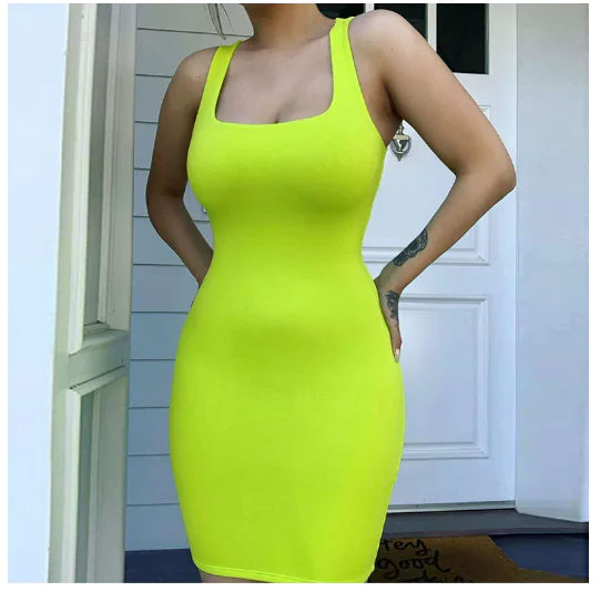 Backless Bodycon Mini Dress