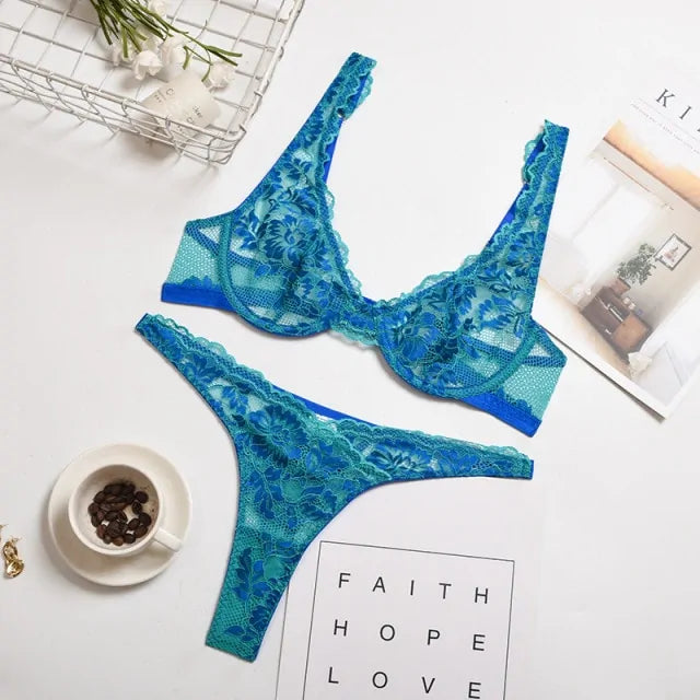 2-Piece Lace Bra Set