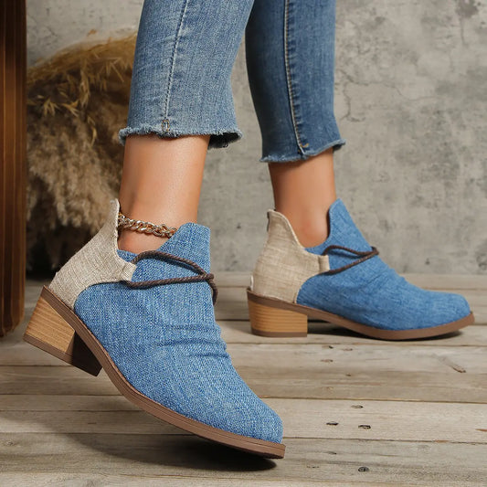 Vintage Suede Boots for Plus Size Women