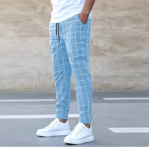 Urban Edge Slim Fit Print Pants