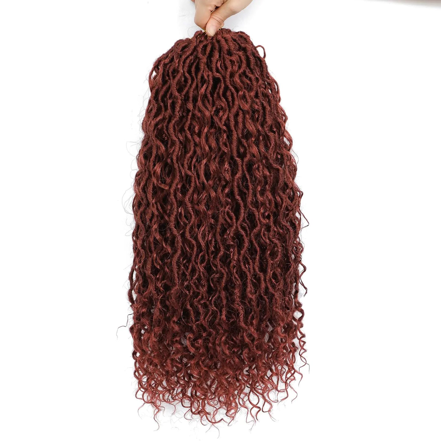 Bohemian River Goddess Crochet Braiding Hair - Trendy & Edgy Faux Locs 24 Inch (Pack of 8) #350