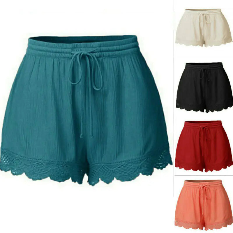 Plus Size Summer Women's Casual Beach Shorts