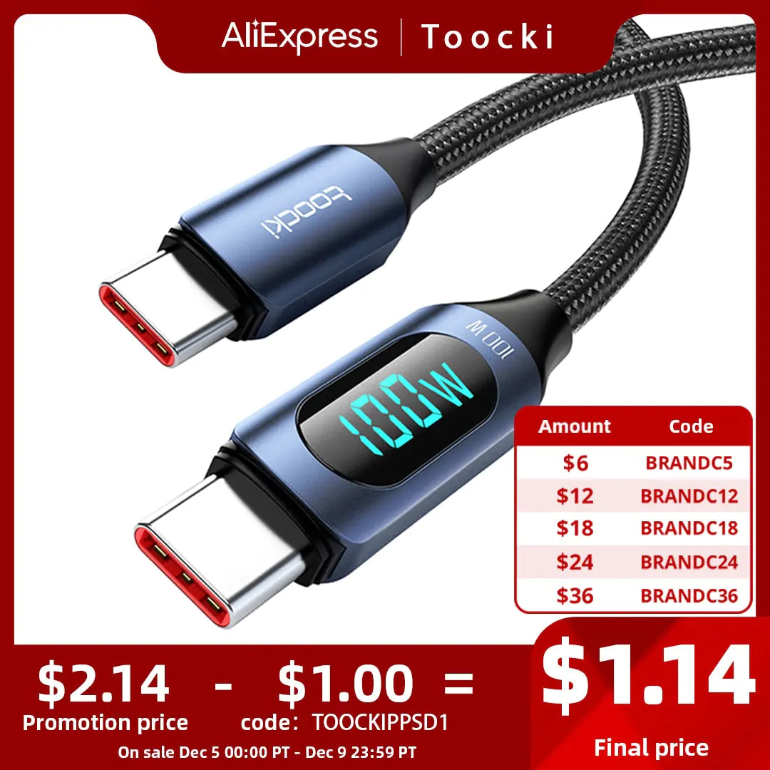 TurboCharge 100W PD Fast Charging Cable