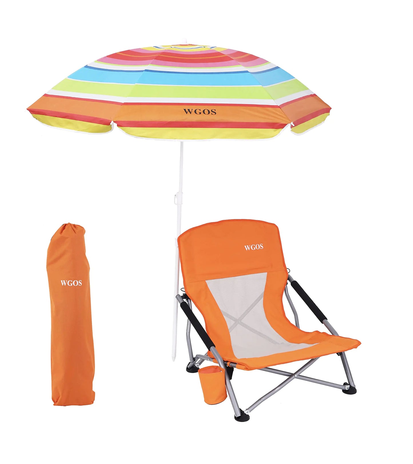 Folding Beach Chair and Umbrella