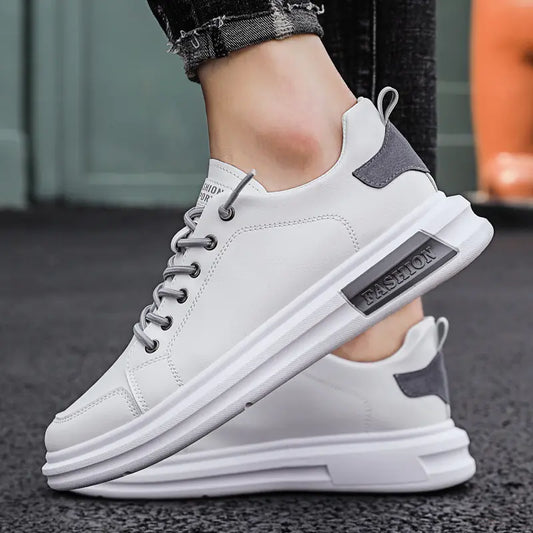 Trendy Spring/Summer Men's Casual Leather Sneakers