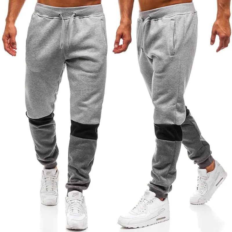 Men's Trendy Sports Pants with Fashion Stitching Design