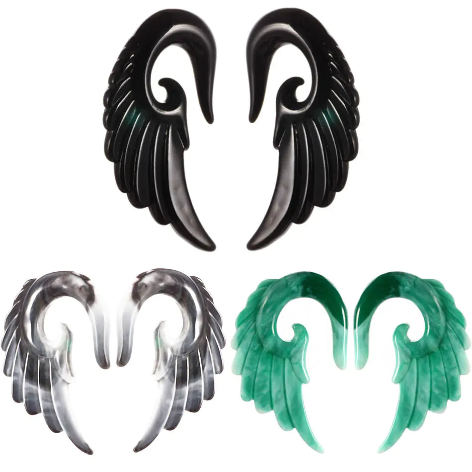 Acrylic Angel Wings Resin Earrings for Cross-Border Sales
