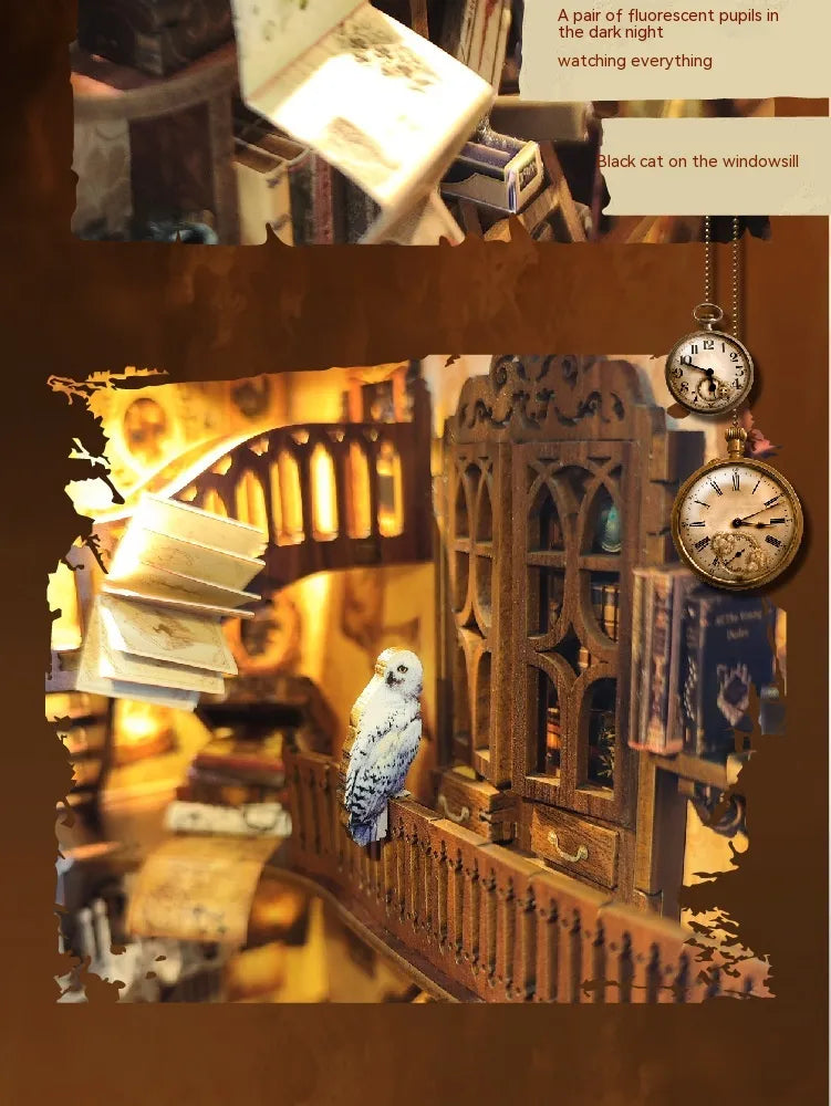 DIY Cottage Magic World 3D Stereo Book Stand