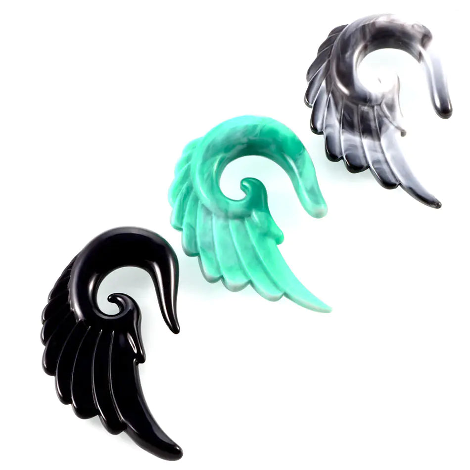 Acrylic Angel Wings Resin Earrings for Cross-Border Sales