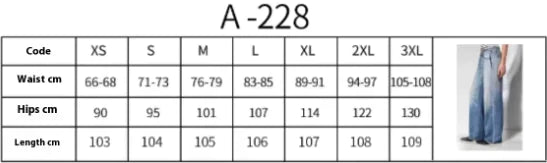 Retro Wide-Leg Mid-Waist Jeans