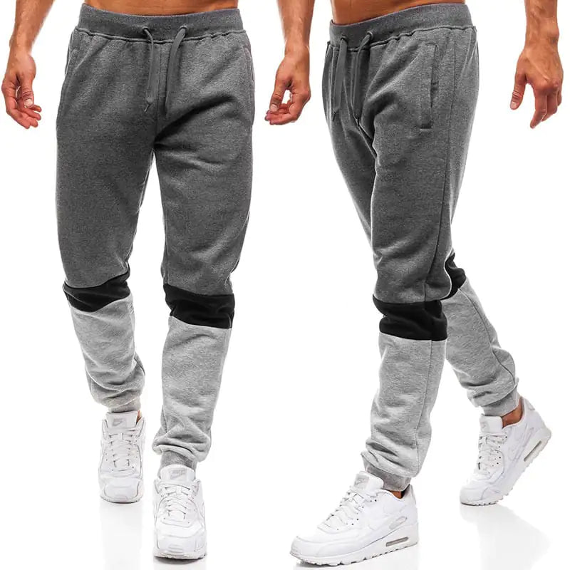Men's Trendy Sports Pants with Fashion Stitching Design