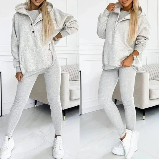 Stylish & Comfortable Women's Tracksuit Set for Gym, Workouts, Casual Wear | Lightweight Athleisure Two-Piece Outfit with Breathable Fabric