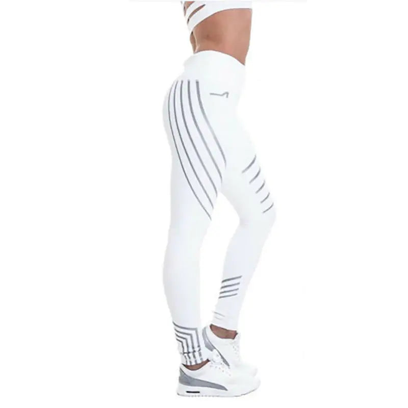 Printed High Waist Leggings for Yoga and Sports