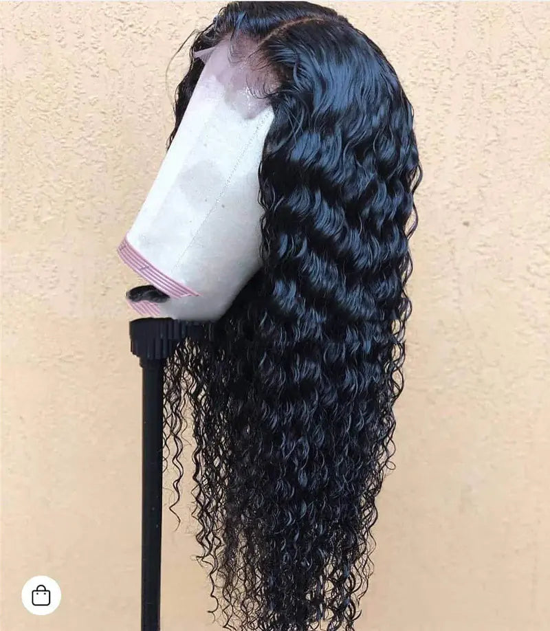 Ladies Front Lace Long Curly Wig