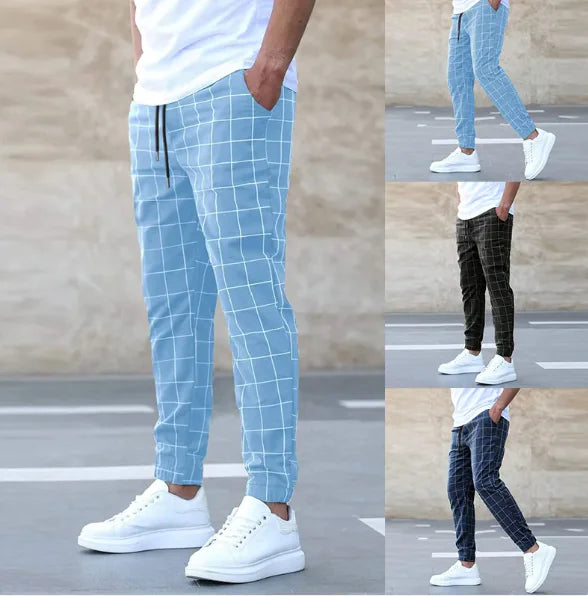 Urban Edge Slim Fit Print Pants