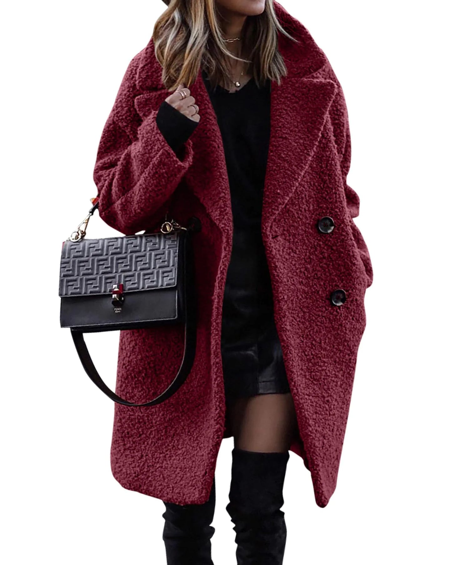 Subtle Glam - Velvety Winter Coat