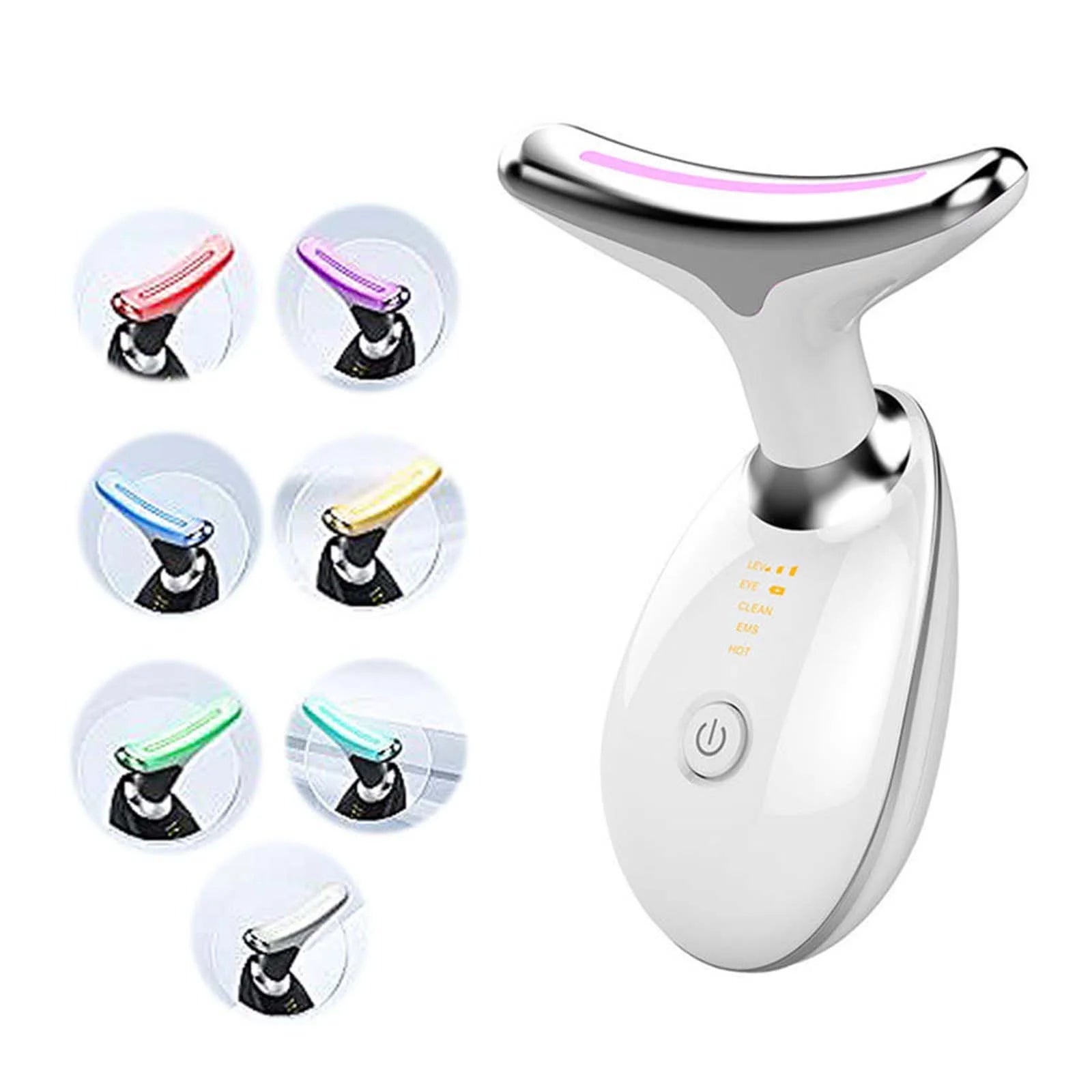 BGZLEU 3-in-1 Portable Neck & Face Beauty Device - Ultimate Skin Care Facial Massager with Vibration, Thermal, and Microcurrent for Sculpting and Rejuvenation
