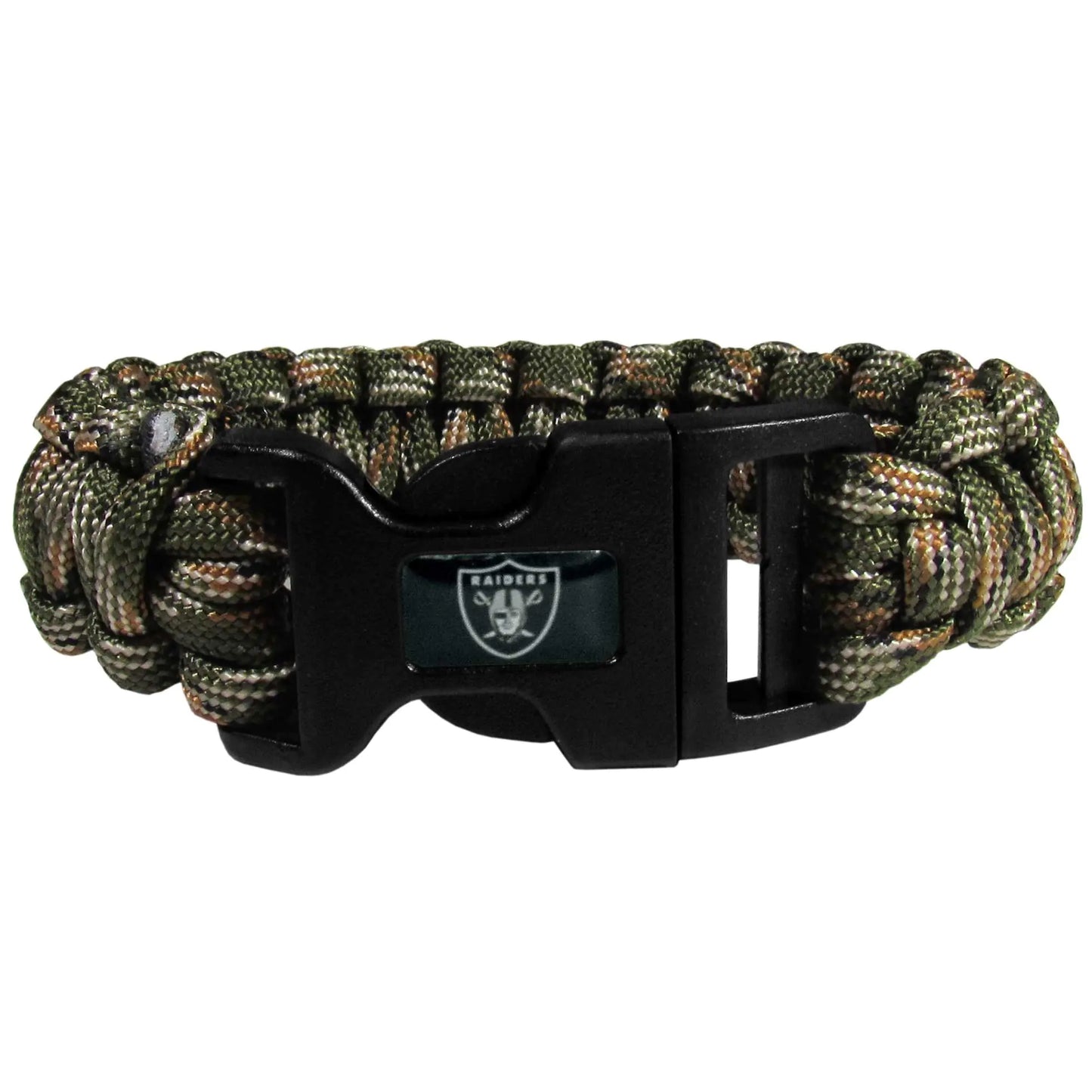 NFL Siskiyou Sports Fan Shop Las Vegas Raiders Camo Survivor Bracelet One Size Green
