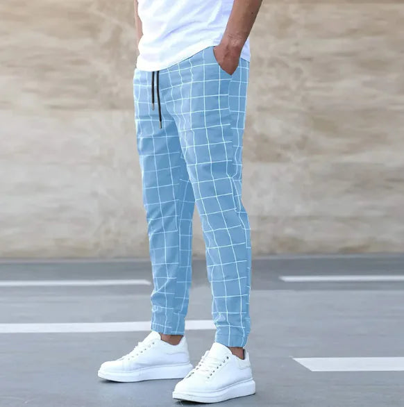 Urban Edge Slim Fit Print Pants