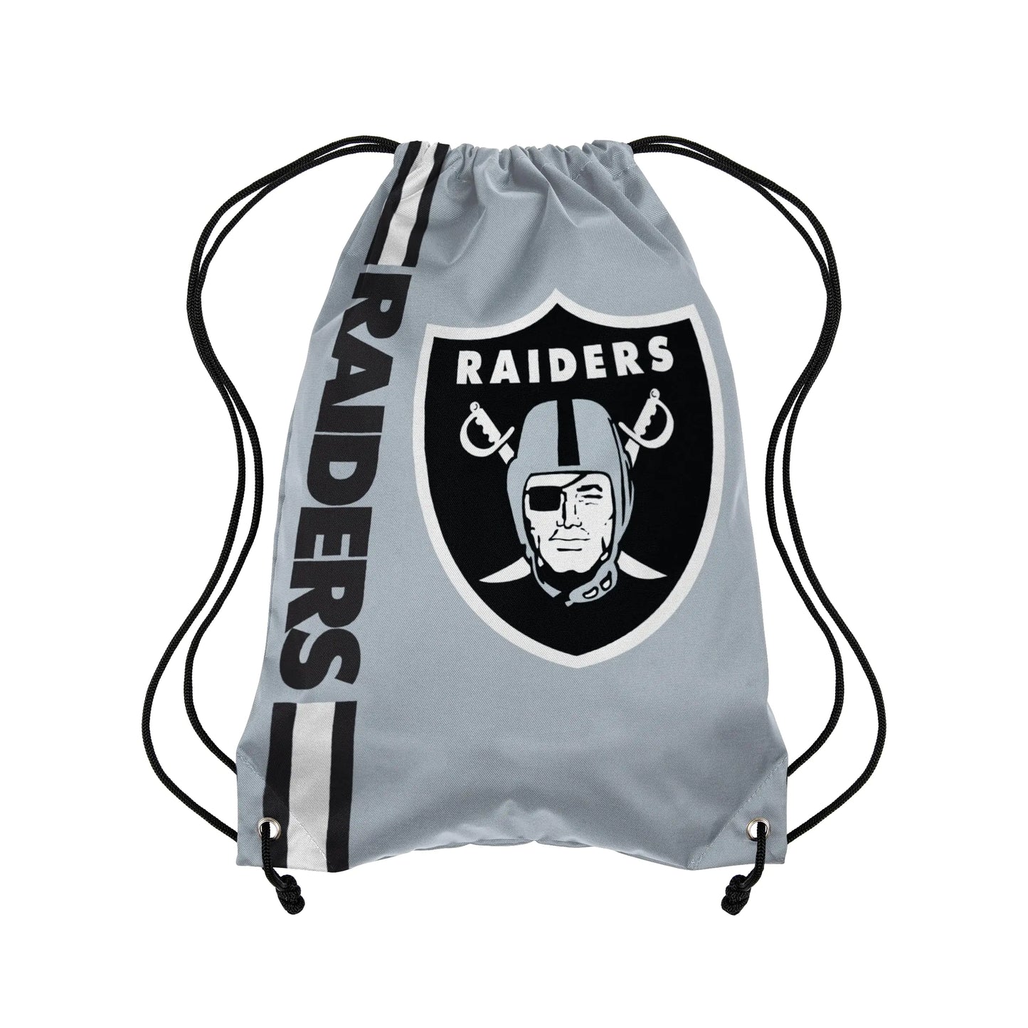 FOCO Las Vegas Raiders NFL Alternate Color Big Logo Drawstring Backpack - Gray